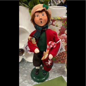 Byers Caroler Boy with Stocking